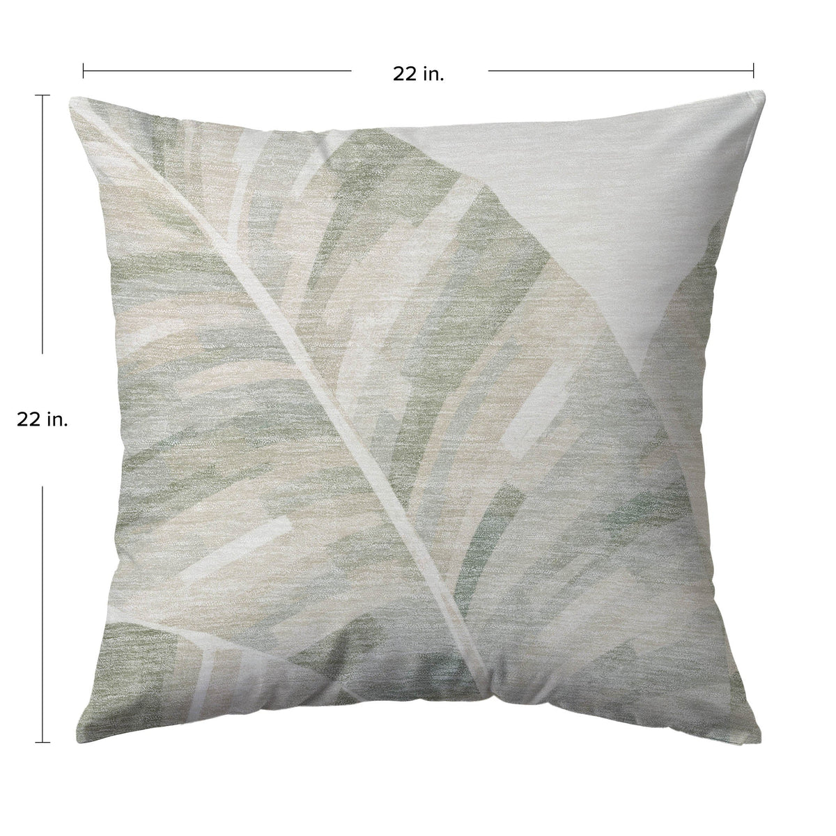 Aloha AH8 Ivory Chenille Decorative Pillow