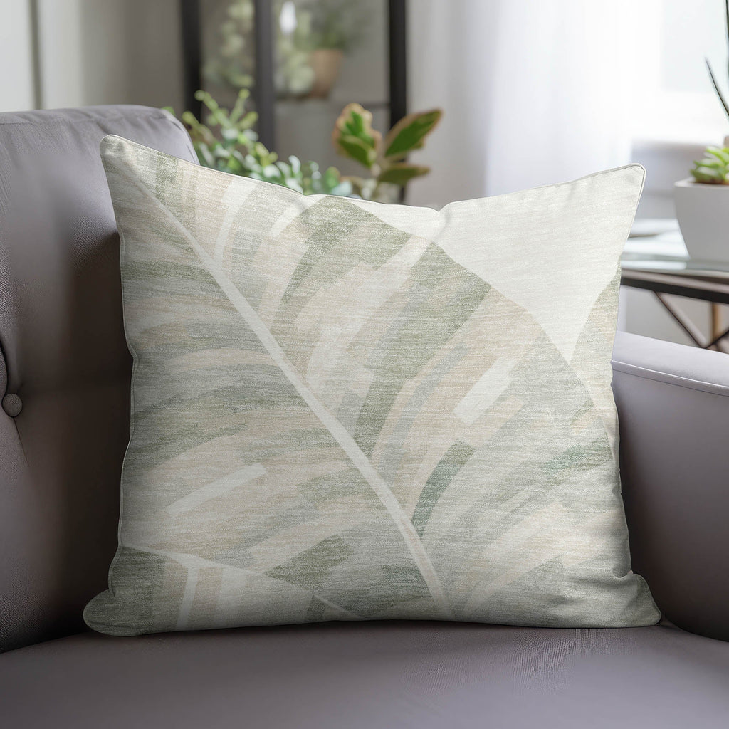 Aloha AH8 Ivory Chenille Decorative Pillow