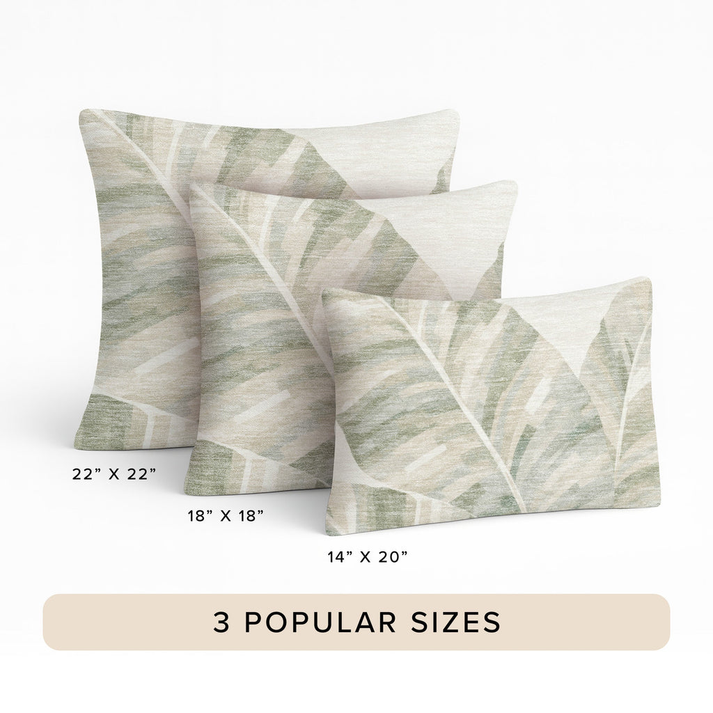 Aloha AH8 Ivory Chenille Decorative Pillow