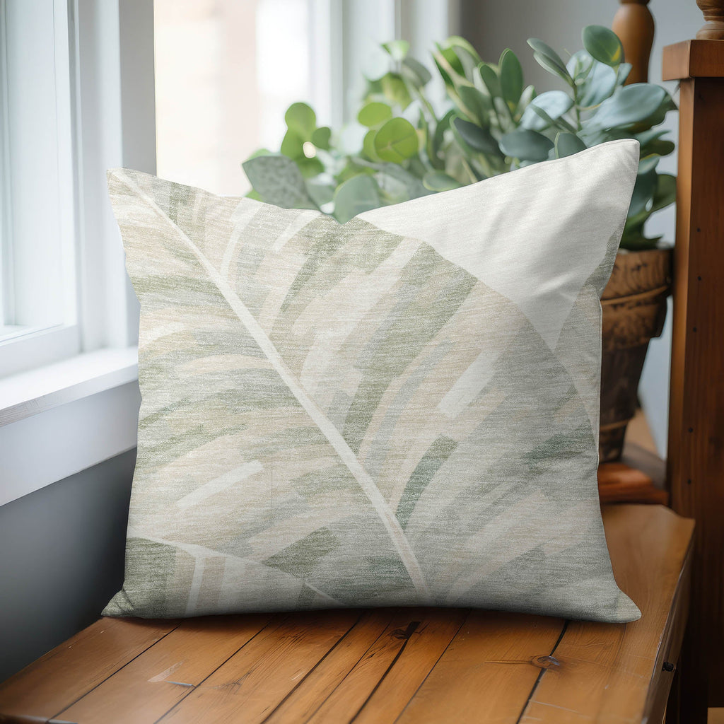 Aloha AH8 Ivory Chenille Decorative Pillow