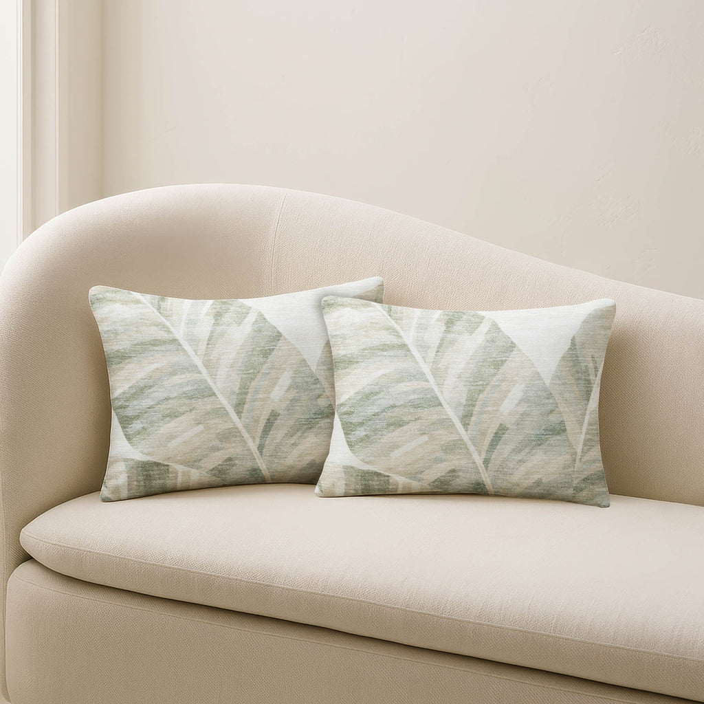 Aloha AH8 Ivory Chenille Decorative Pillow