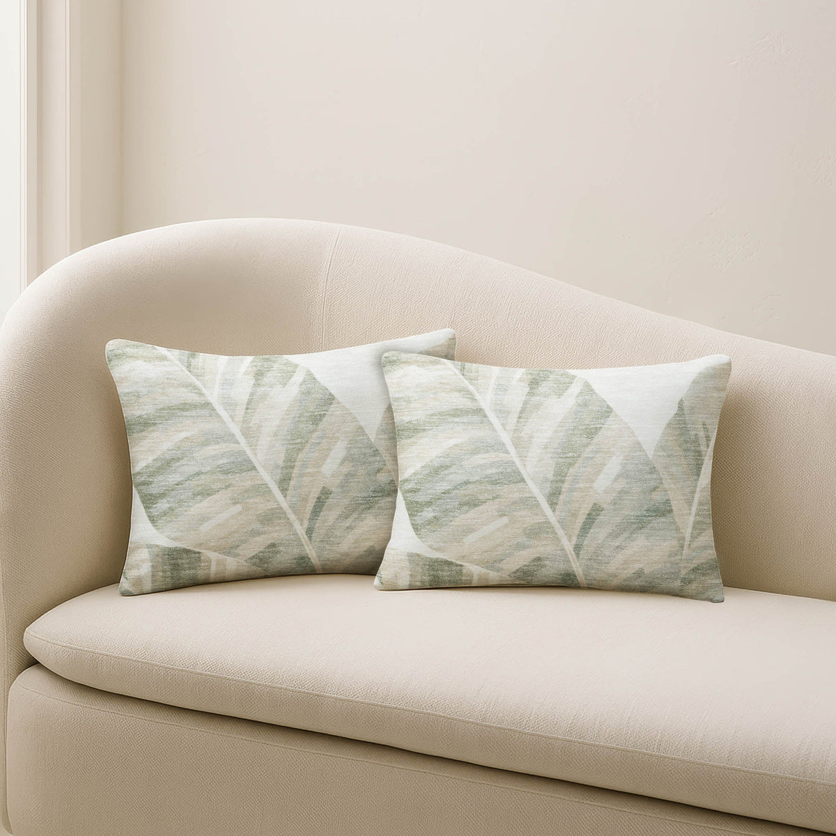 Aloha AH8 Ivory Chenille Decorative Pillow