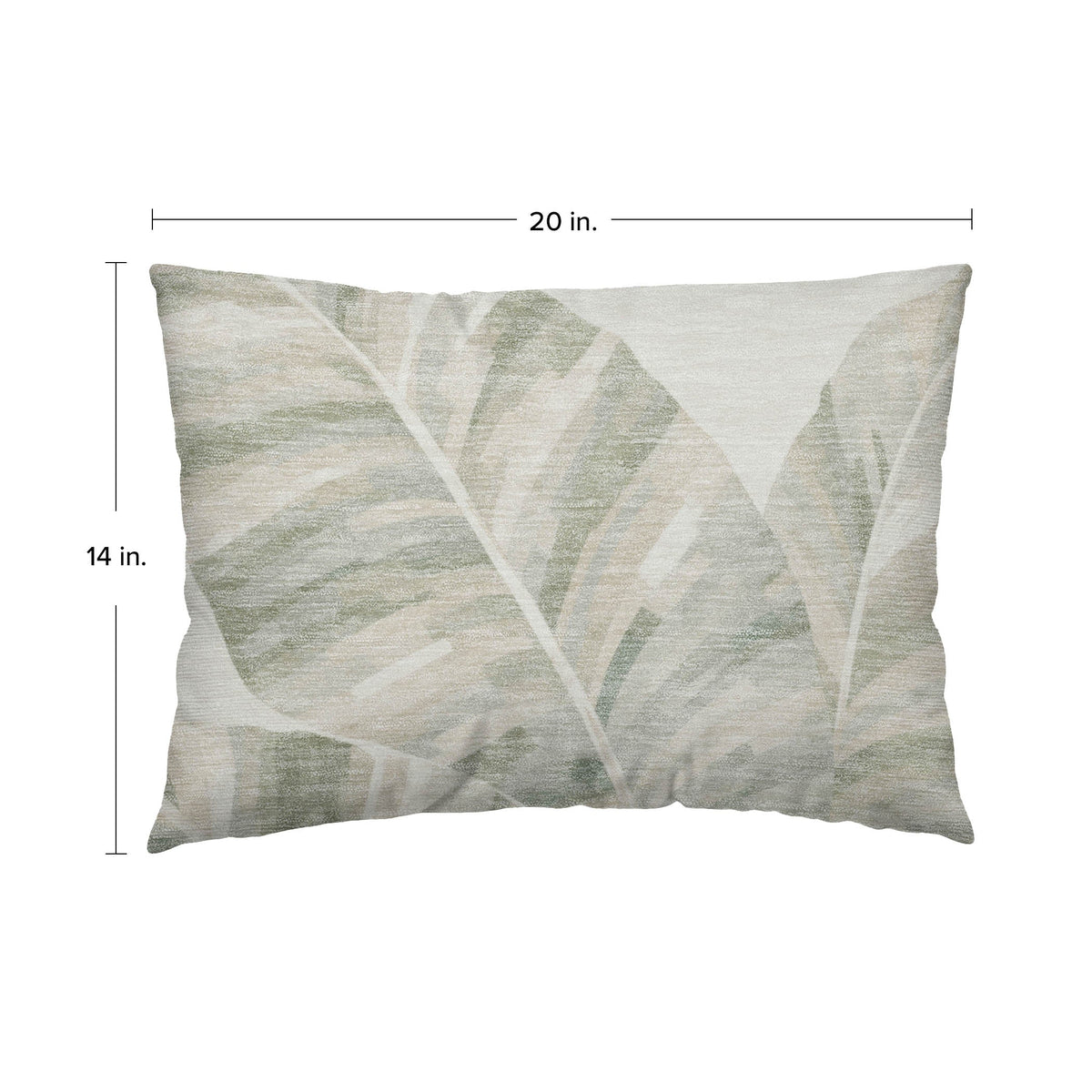 Aloha AH8 Ivory Chenille Decorative Pillow