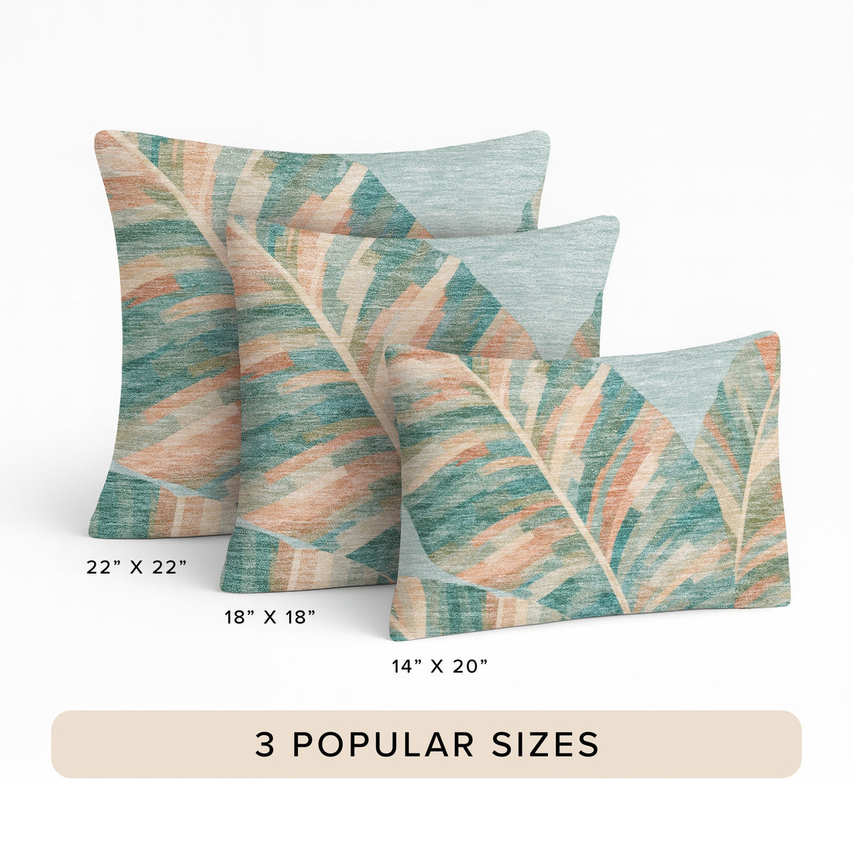 Aloha AH8 Teal Chenille Decorative Pillow