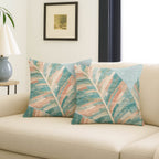 Aloha AH8 Teal Chenille Decorative Pillow