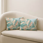 Aloha AH8 Teal Chenille Decorative Pillow