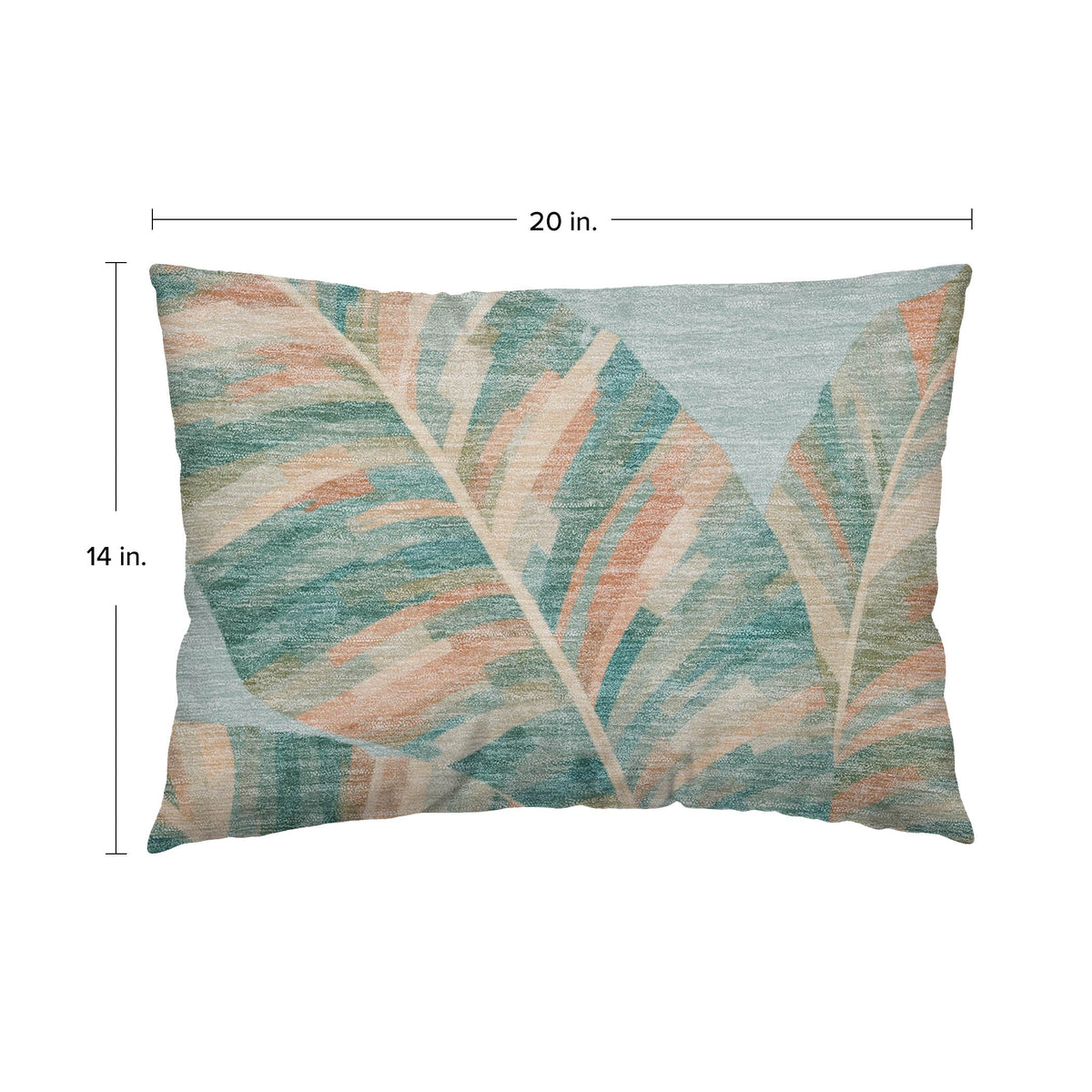 Aloha AH8 Teal Chenille Decorative Pillow