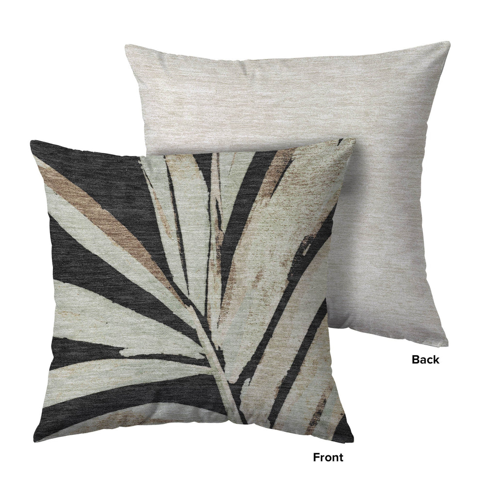 Aloha AH9 Black Chenille Decorative Pillow