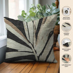 Aloha AH9 Black Chenille Decorative Pillow