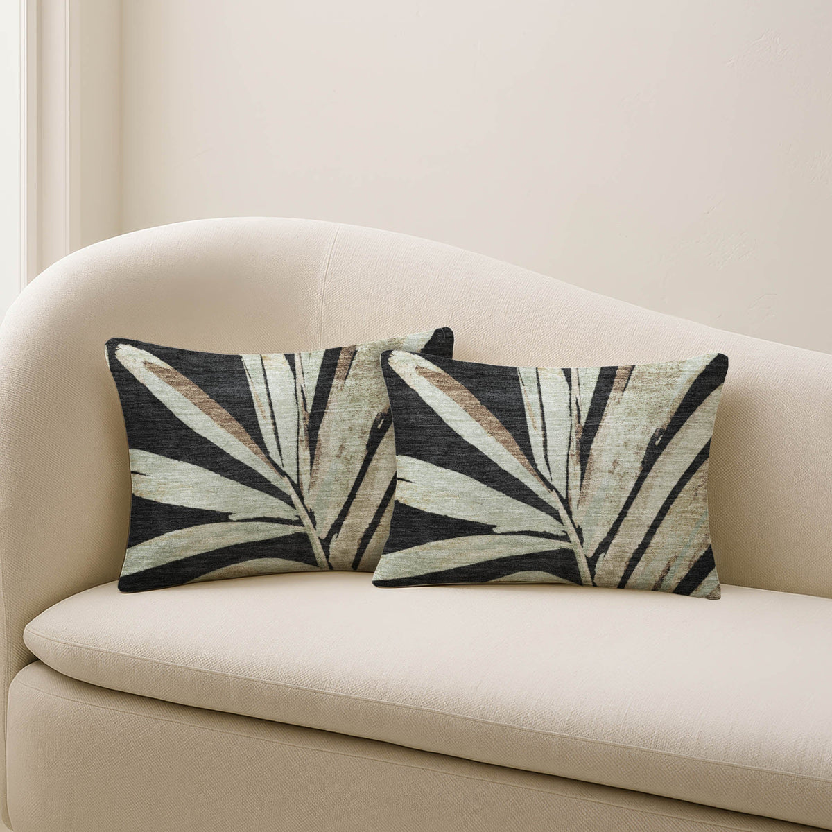 Aloha AH9 Black Chenille Decorative Pillow