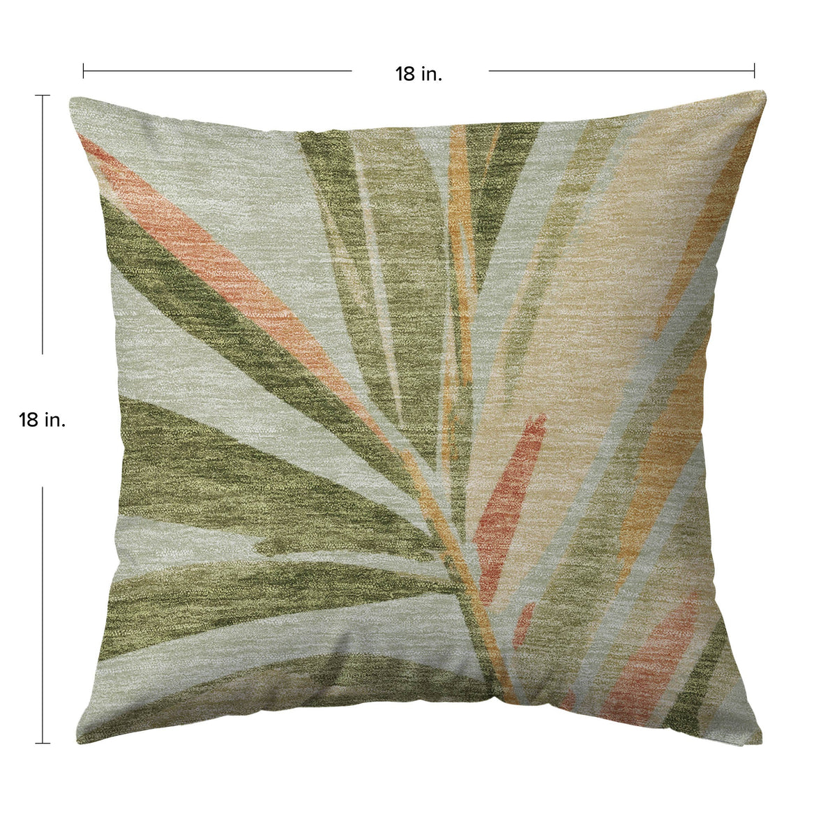 Aloha AH9 Celery Chenille Decorative Pillow
