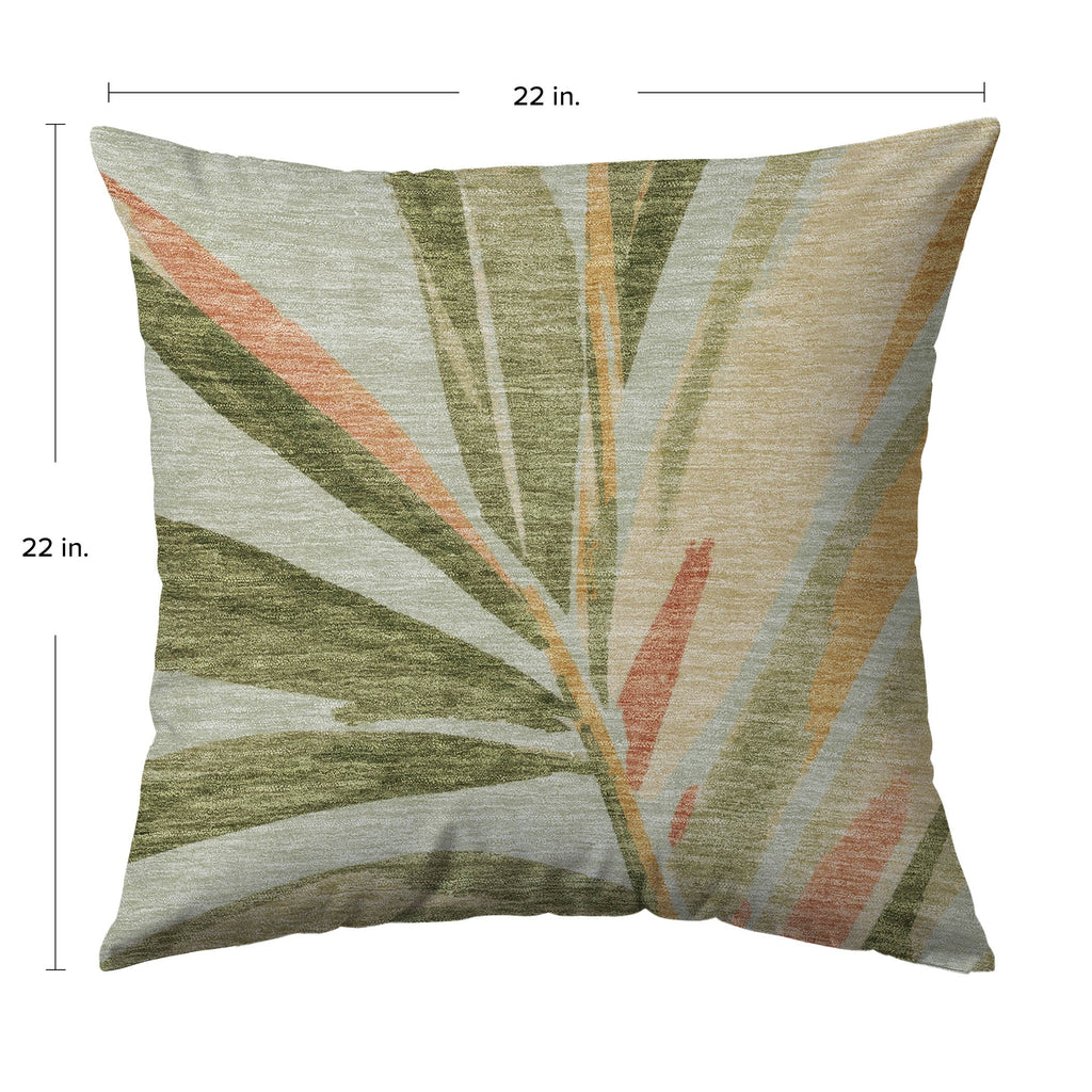Aloha AH9 Celery Chenille Decorative Pillow