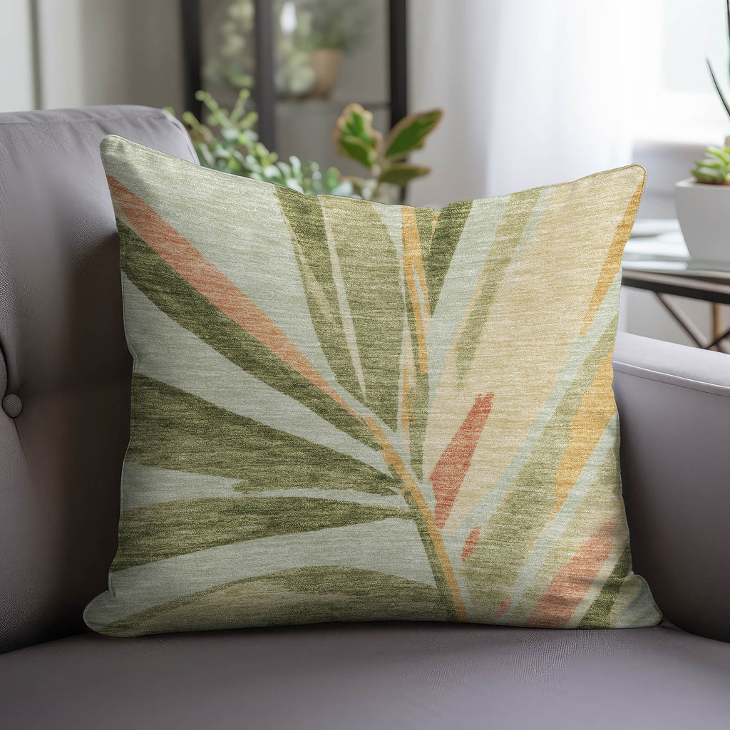 Aloha AH9 Celery Chenille Decorative Pillow
