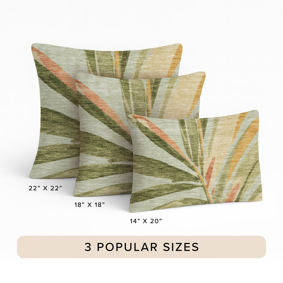 Aloha AH9 Celery Chenille Decorative Pillow