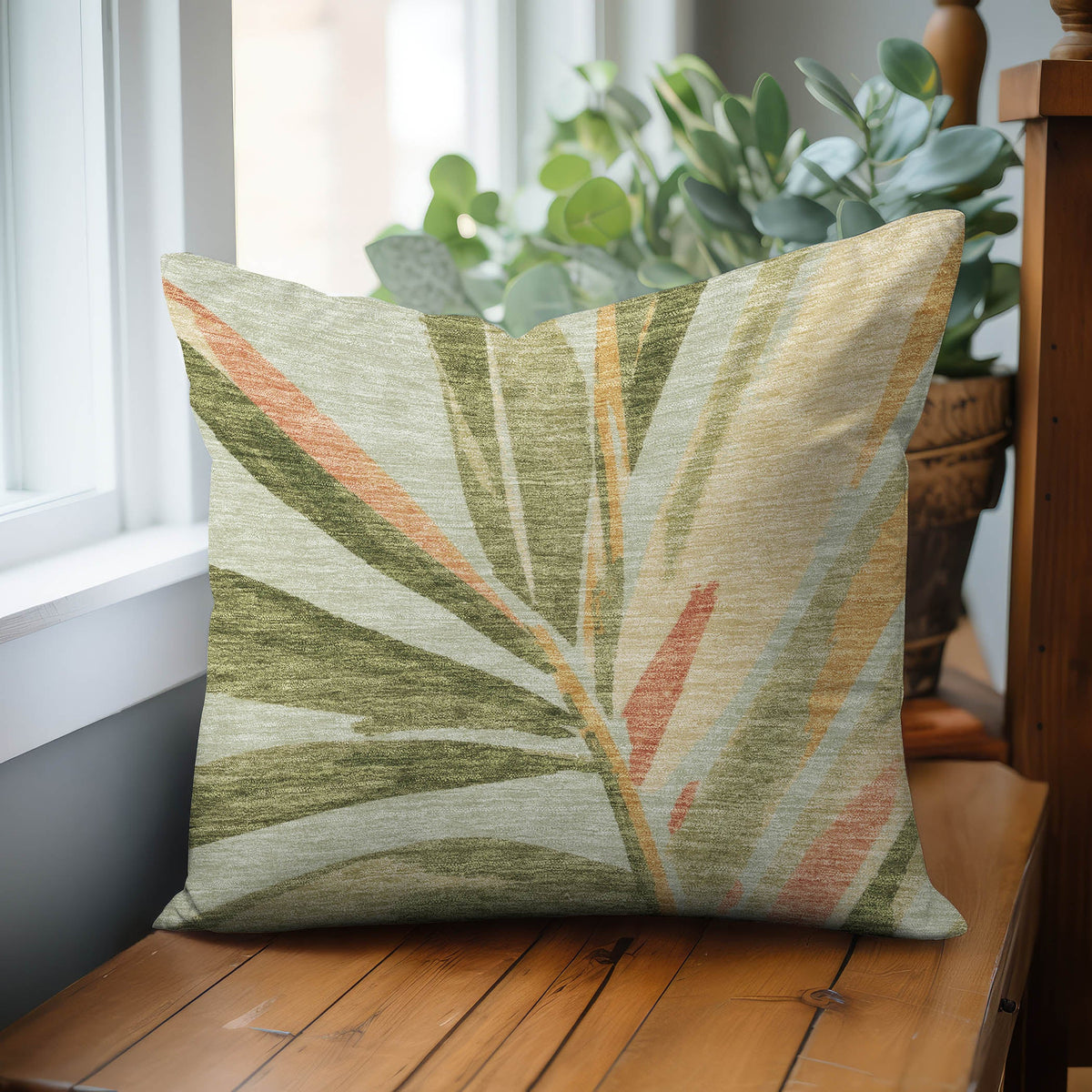 Aloha AH9 Celery Chenille Decorative Pillow
