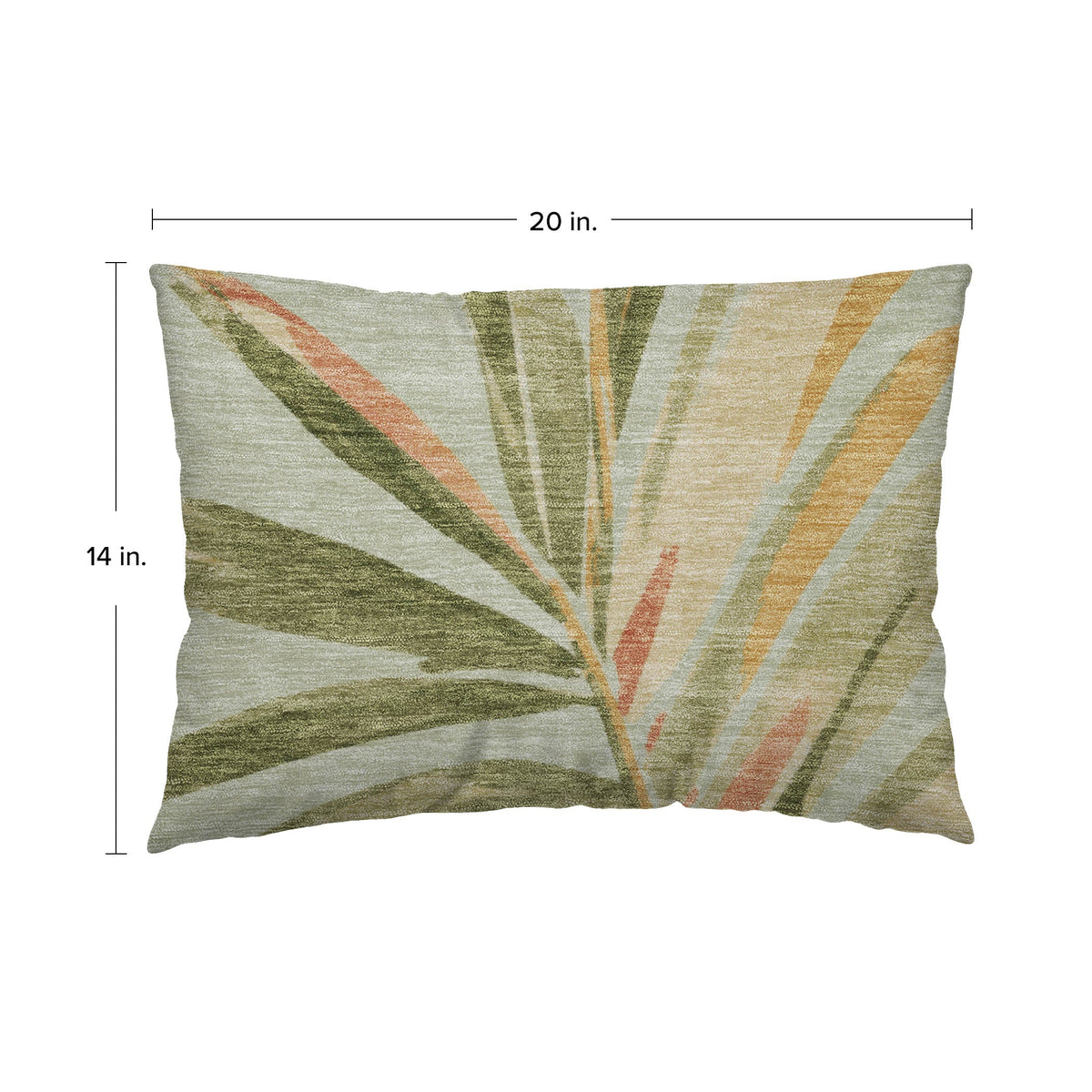Aloha AH9 Celery Chenille Decorative Pillow