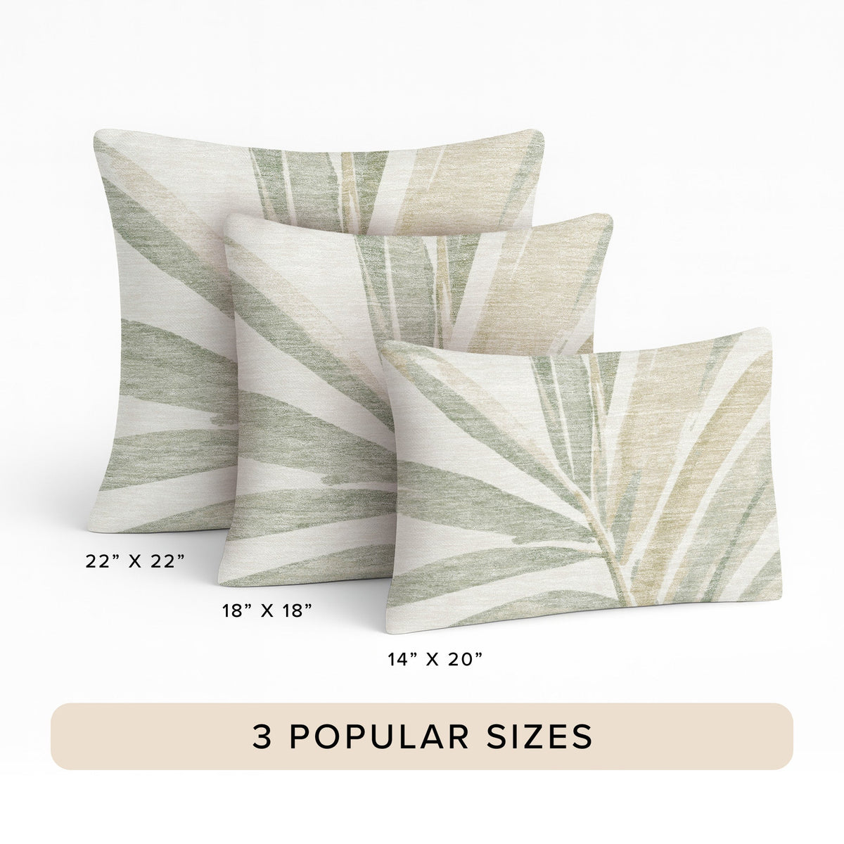 Aloha AH9 Ivory Chenille Decorative Pillow