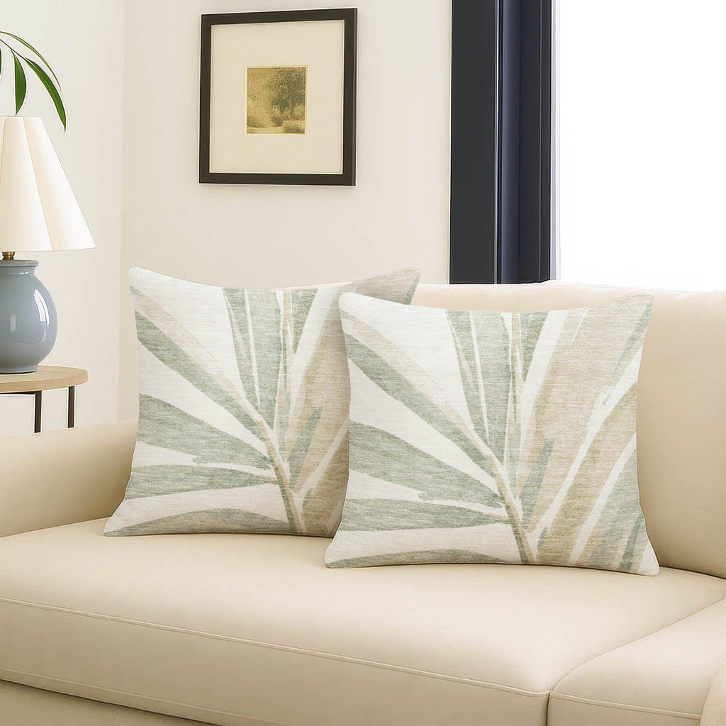 Aloha AH9 Ivory Chenille Decorative Pillow