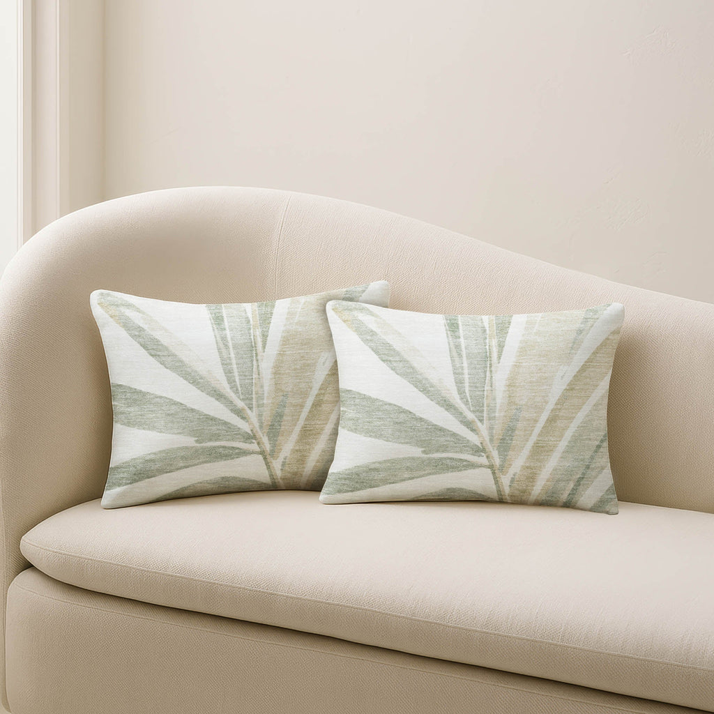 Aloha AH9 Ivory Chenille Decorative Pillow
