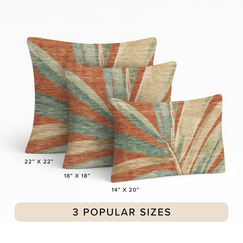 Aloha AH9 Terracotta Chenille Decorative Pillow