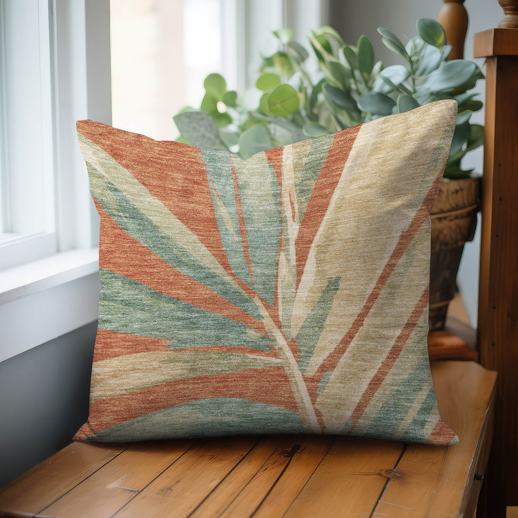 Aloha AH9 Terracotta Chenille Decorative Pillow
