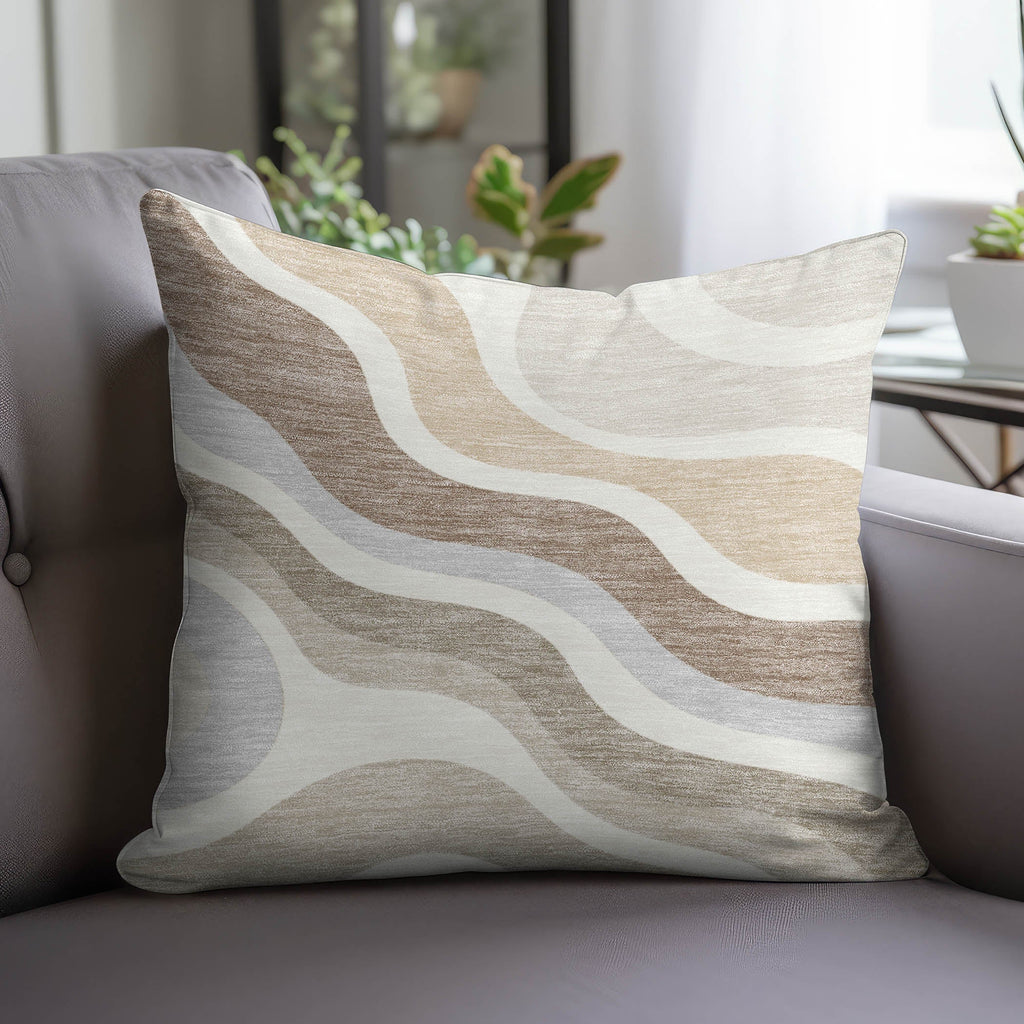 Bluewater BW10 Ivory Chenille Decorative Pillow