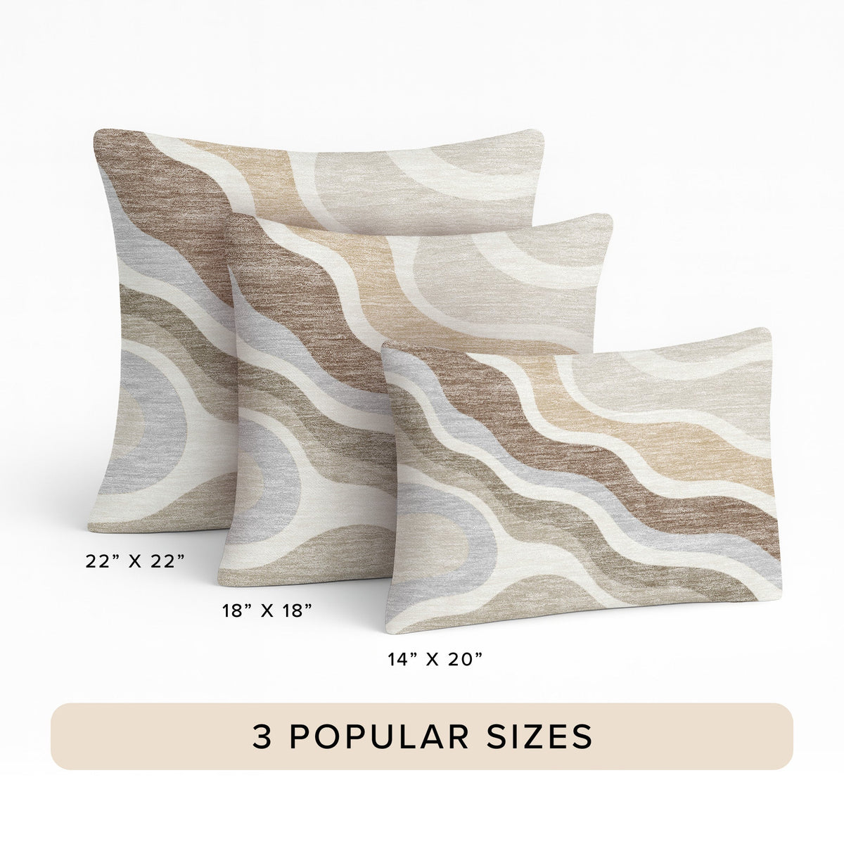 Bluewater BW10 Ivory Chenille Decorative Pillow