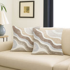Bluewater BW10 Ivory Chenille Decorative Pillow