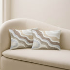 Bluewater BW10 Ivory Chenille Decorative Pillow