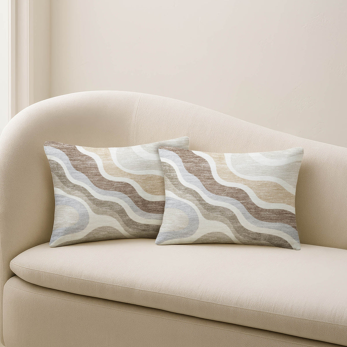 Bluewater BW10 Ivory Chenille Decorative Pillow