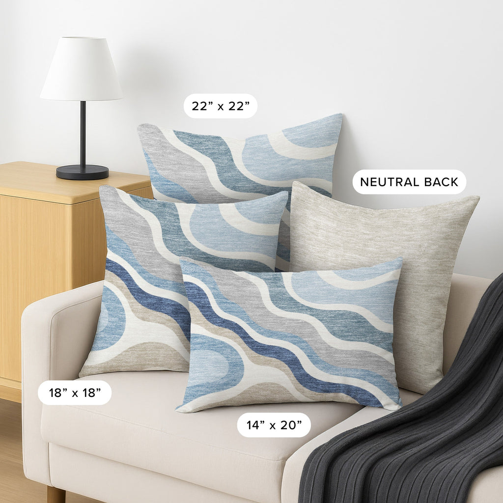 Bluewater BW10 Sky Chenille Decorative Pillow