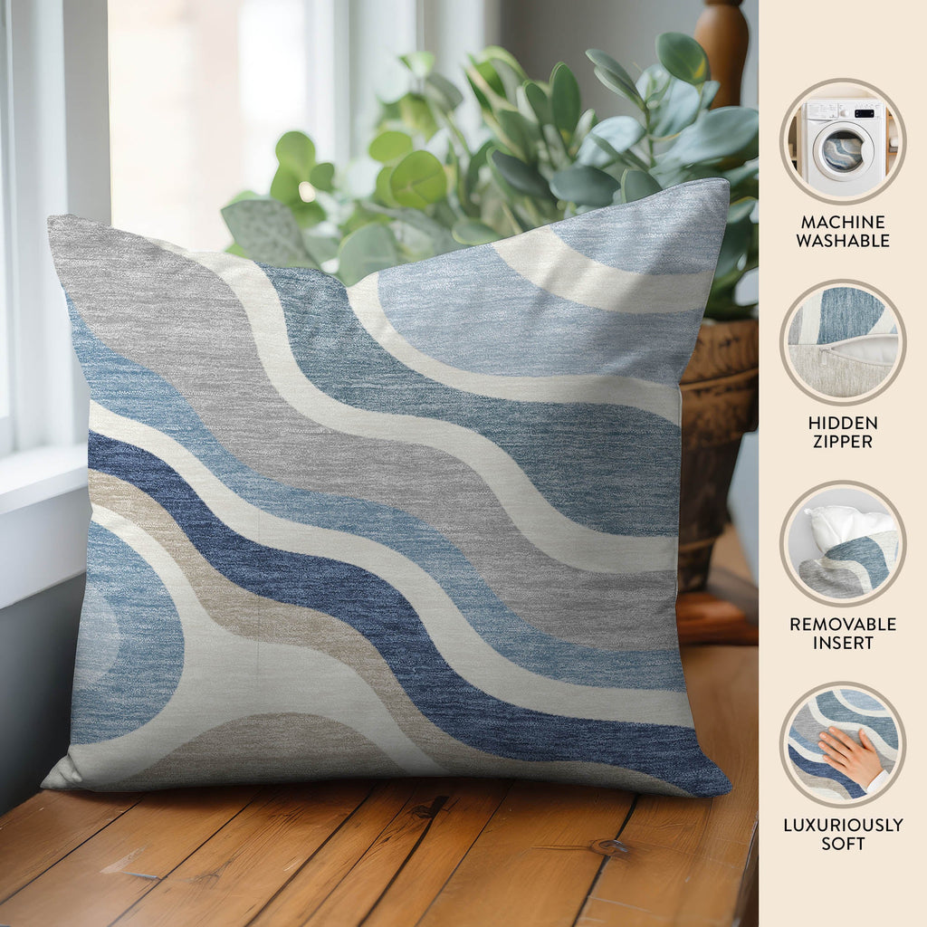 Bluewater BW10 Sky Chenille Decorative Pillow