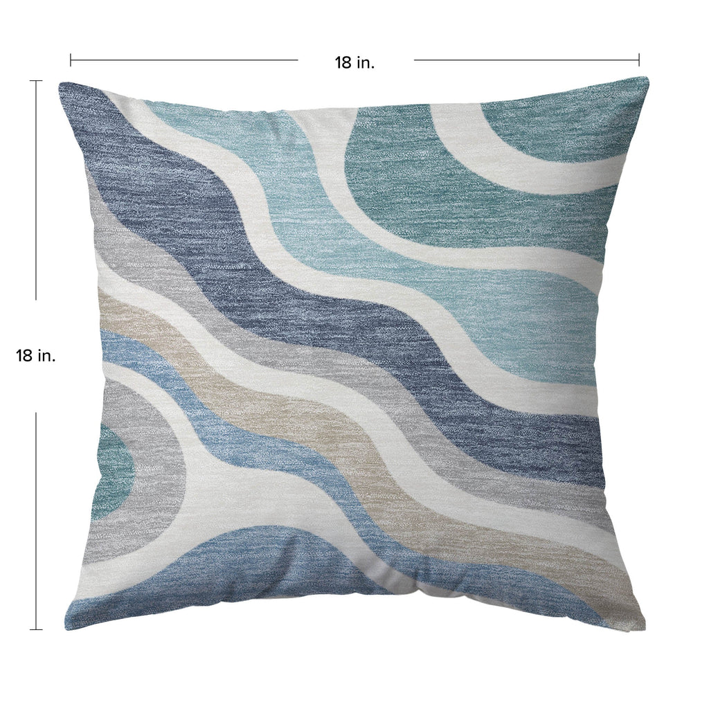 Bluewater BW10 Teal Chenille Decorative Pillow