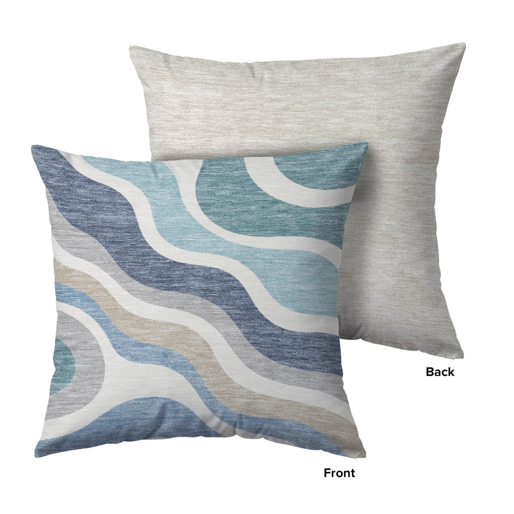 Bluewater BW10 Teal Chenille Decorative Pillow