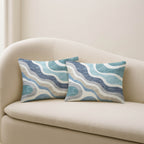 Bluewater BW10 Teal Chenille Decorative Pillow