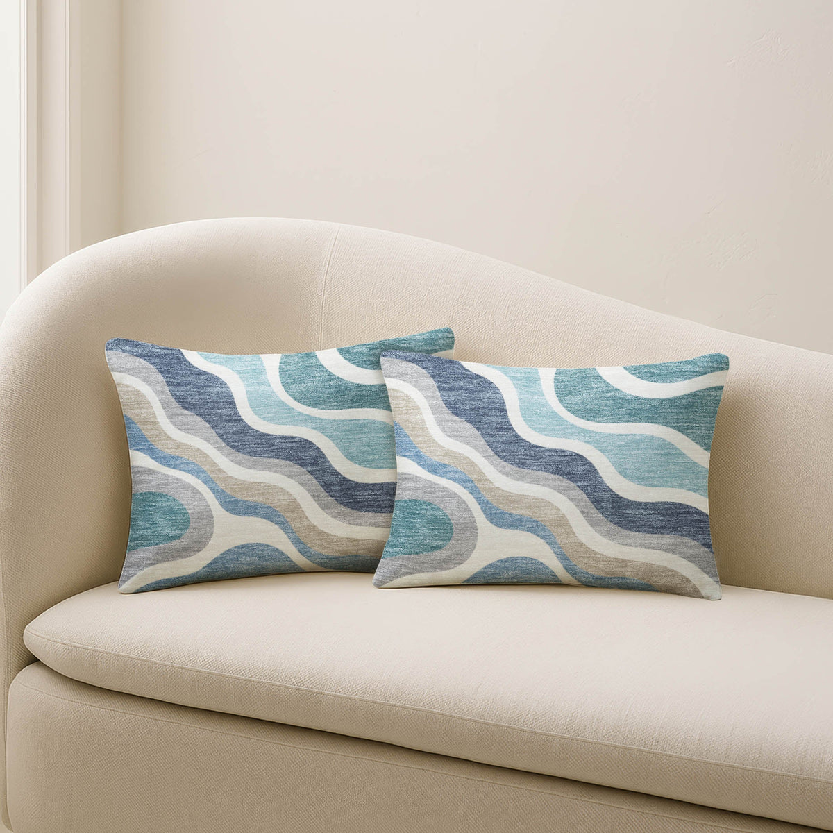 Bluewater BW10 Teal Chenille Decorative Pillow