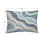Bluewater BW10 Teal Chenille Decorative Pillow