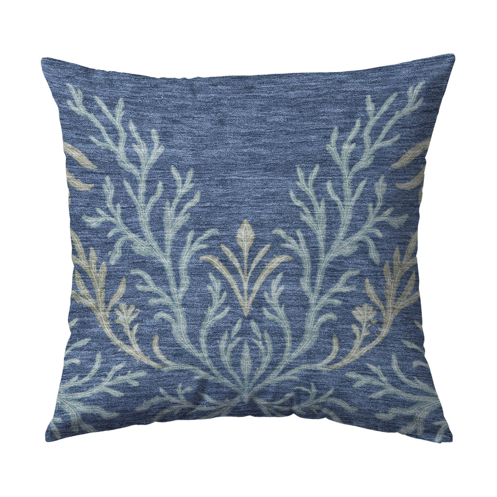 Bluewater BW11 Blue Chenille Decorative Pillow