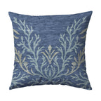 Bluewater BW11 Blue Chenille Decorative Pillow