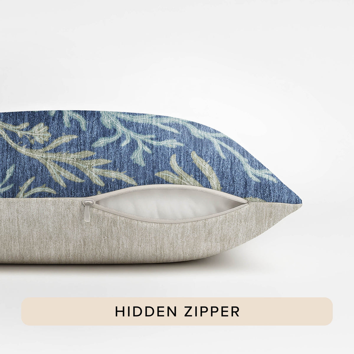 Bluewater BW11 Blue Chenille Decorative Pillow