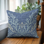 Bluewater BW11 Blue Chenille Decorative Pillow