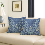 Bluewater BW11 Blue Chenille Decorative Pillow