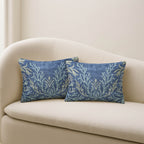 Bluewater BW11 Blue Chenille Decorative Pillow