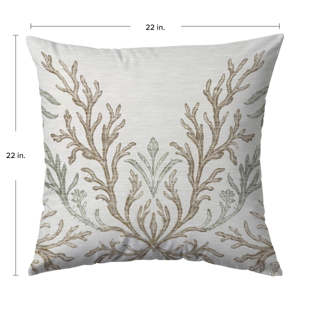 Bluewater BW11 Ivory Chenille Decorative Pillow