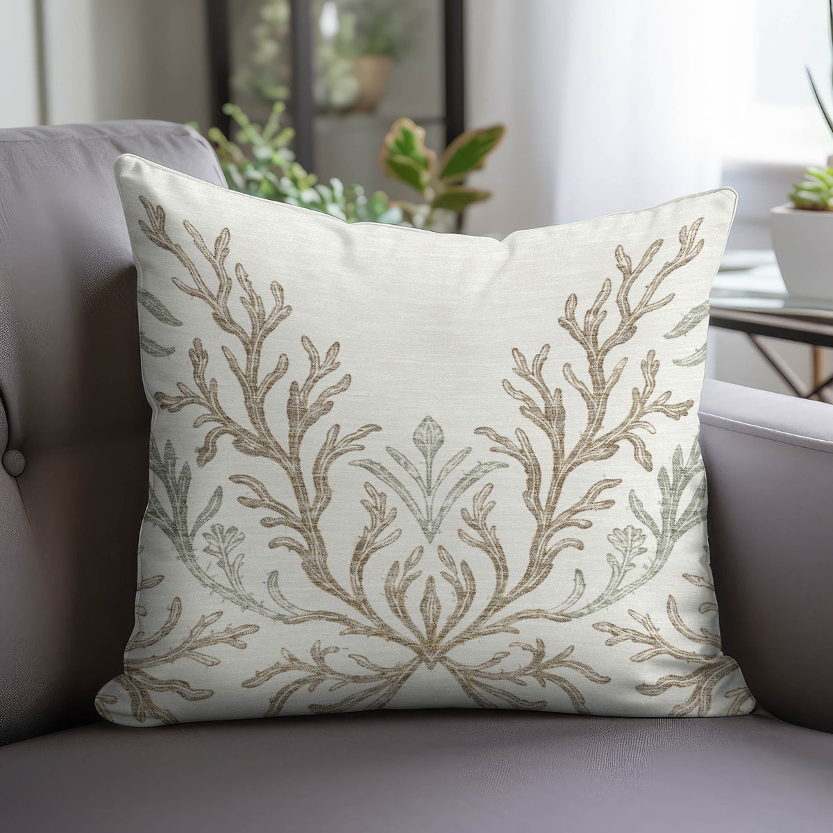 Bluewater BW11 Ivory Chenille Decorative Pillow