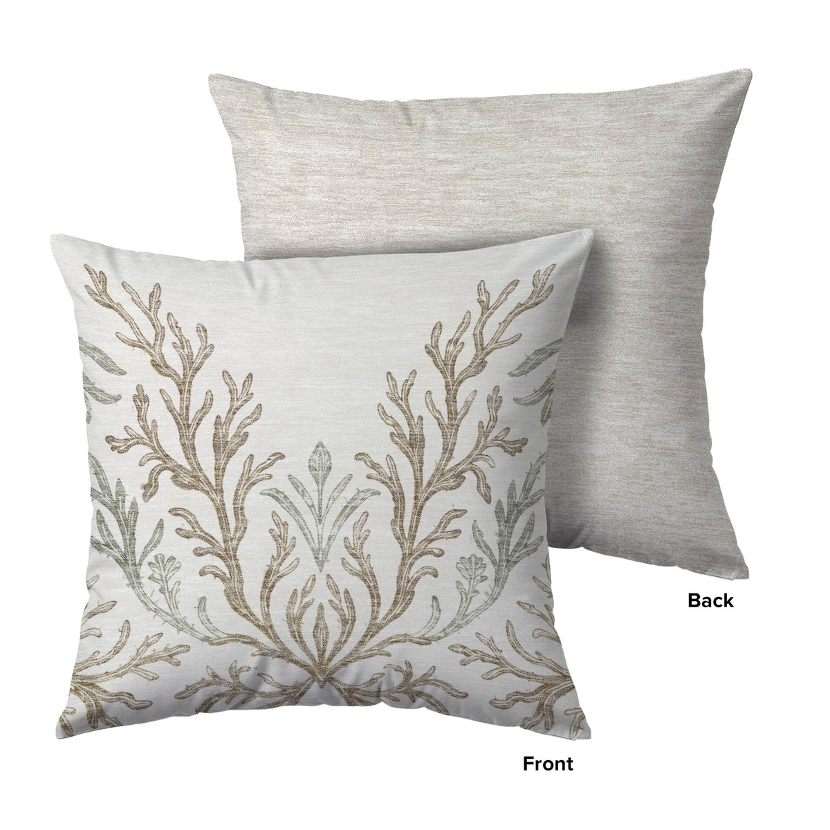Bluewater BW11 Ivory Chenille Decorative Pillow