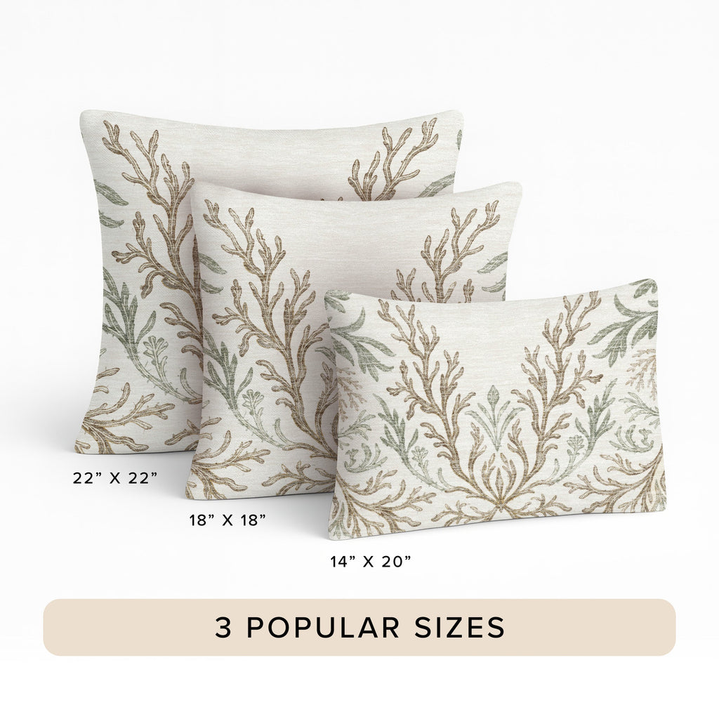 Bluewater BW11 Ivory Chenille Decorative Pillow