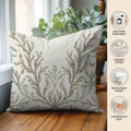 Bluewater BW11 Ivory Chenille Decorative Pillow