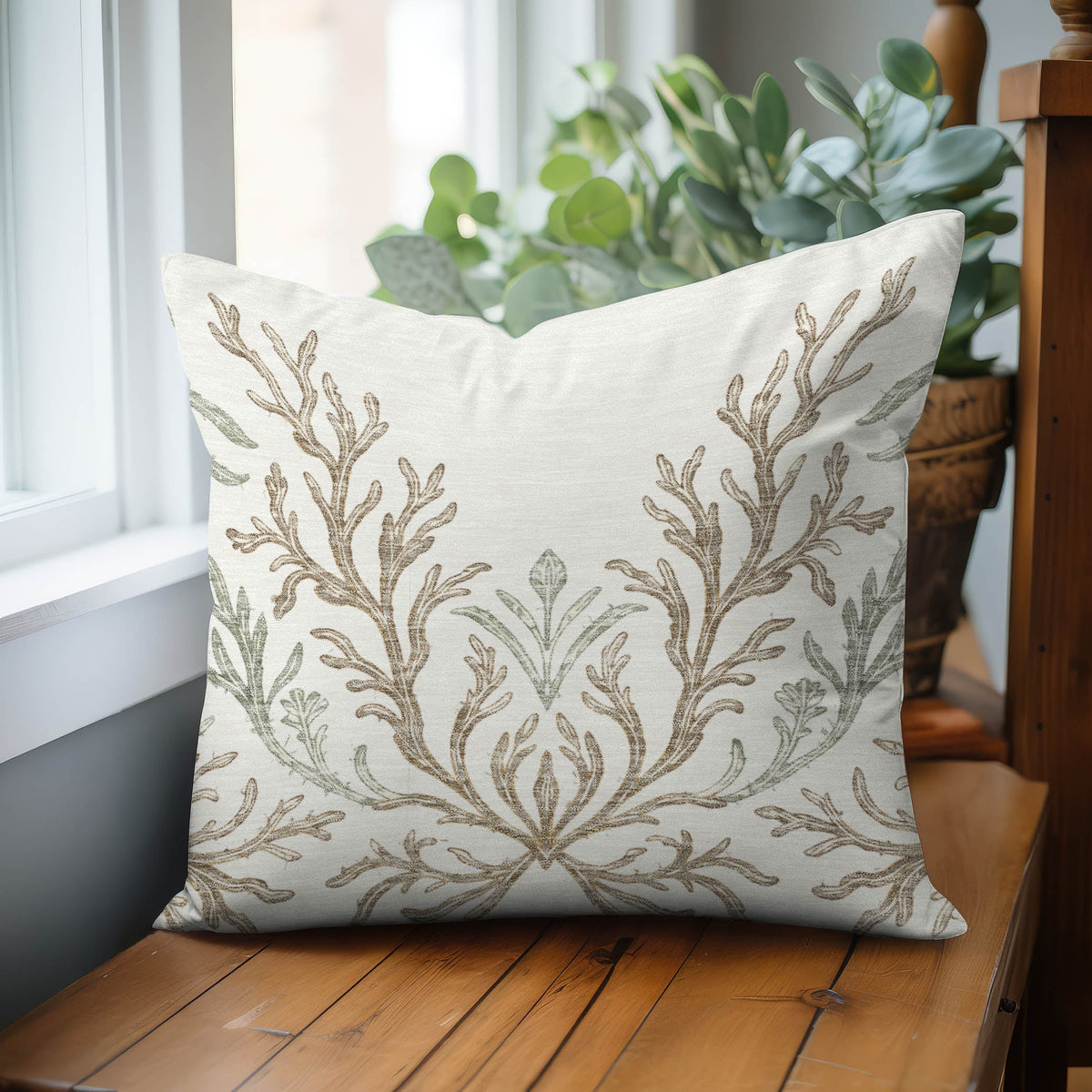 Bluewater BW11 Ivory Chenille Decorative Pillow