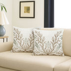 Bluewater BW11 Ivory Chenille Decorative Pillow